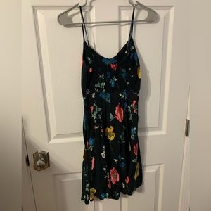 Black floral dress